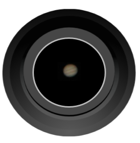 planet Jupiter through amateur telescope