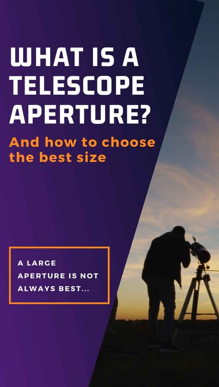 What is a telescope aperture?