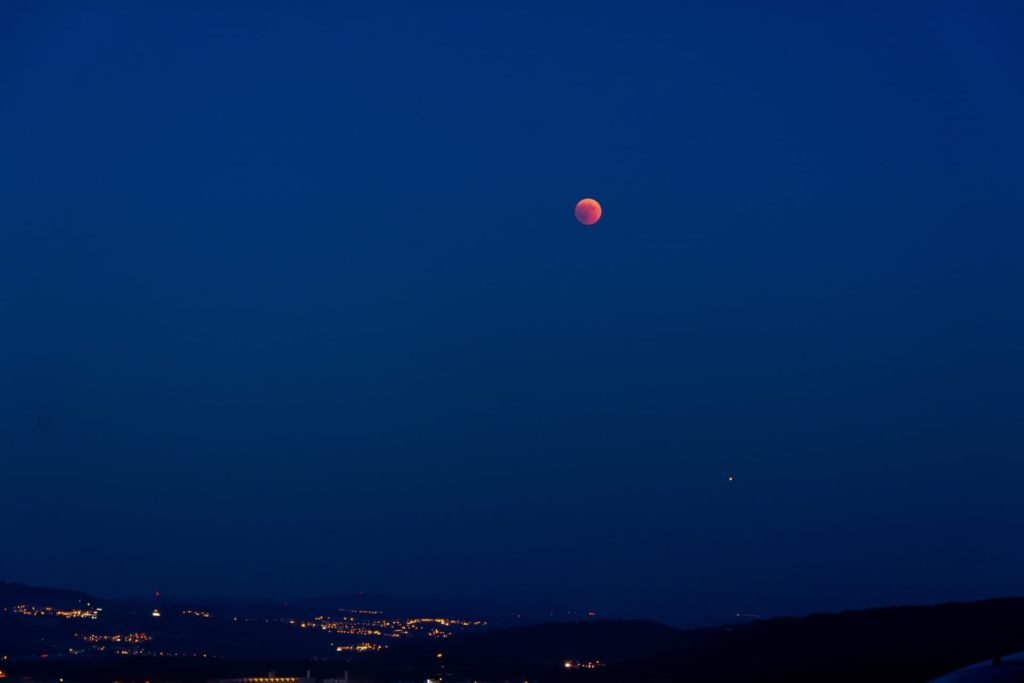 The Blood Moon as seen from Switzerland in 2015