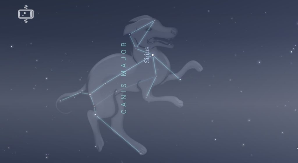 Sirius is located in Canis Major