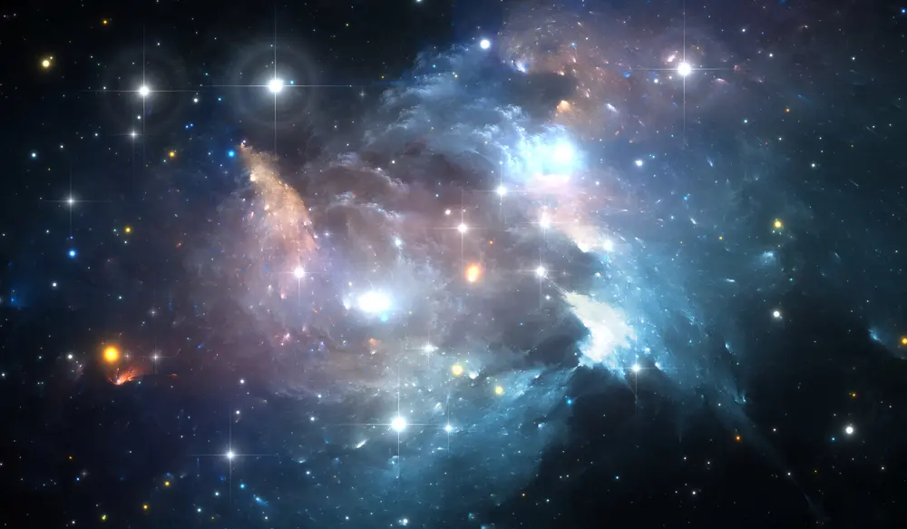 numerous stars inside a nebula
