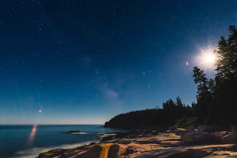 night sky at Acadia National Park