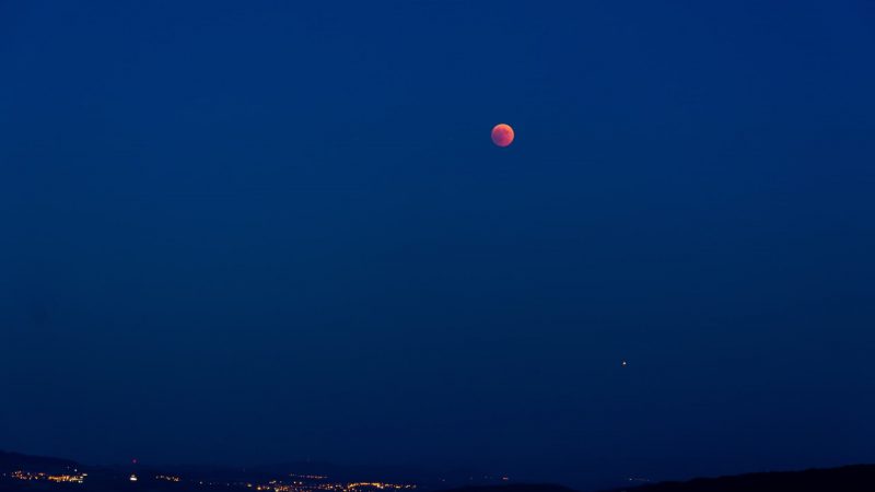 The Blood Moon as seen from Switzerland in 2015