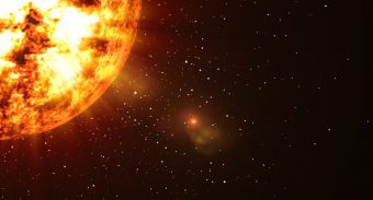 hot star in space